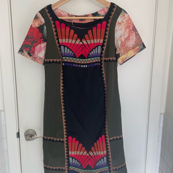 Ranna Gill Multicolor Floral Mini Dress - Picture 1 of 8